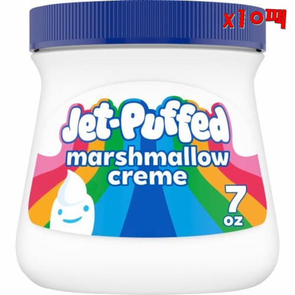 Jet-Puffed 제트퍼프 마쉬멜로우 크림 198g 10개