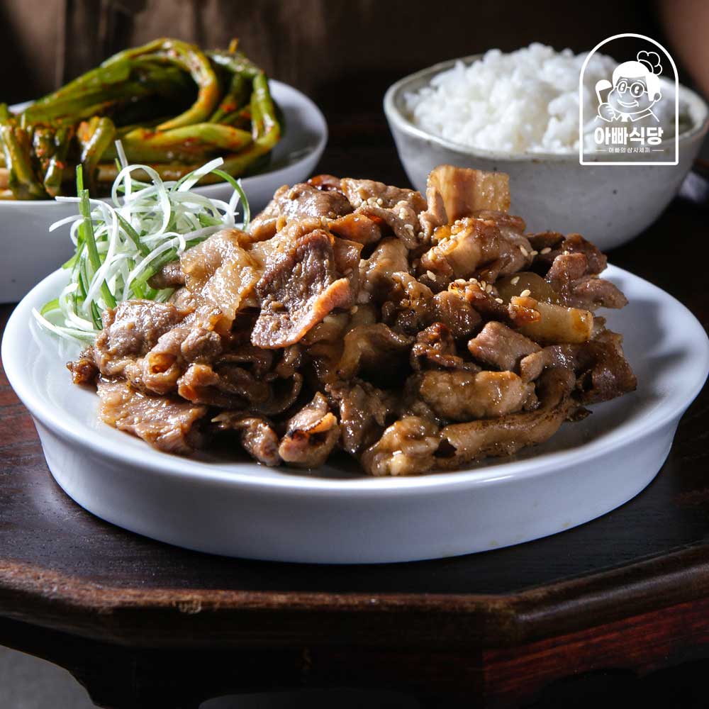 아빠식당 아빠식당 달콤 짭쪼름 제주 흑돼지 간장돼지불백 2개 250g
