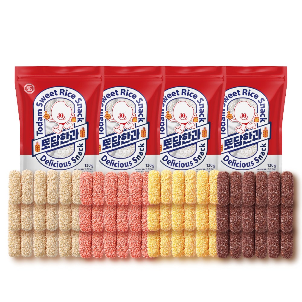 토담한과 찹쌀유과 파우치4종 4개 130g