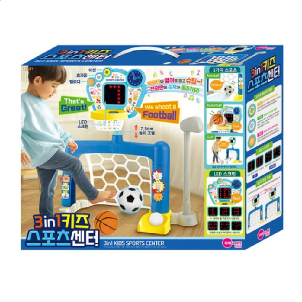 원앤원 원앤원 3in1 키즈 스포츠센터 MIX 혼합색상 6개