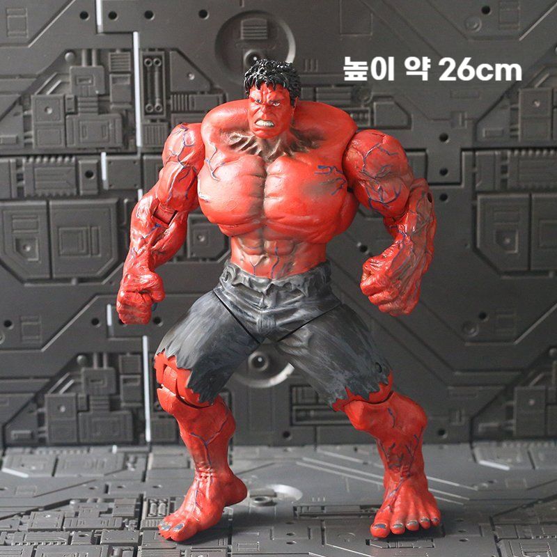 캡틴아메리카 레드헐크 헐크 액션 피규어 장식품 인테리어 장식 선물 4 적색 거성 장식