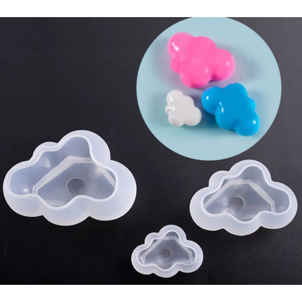 구름 모양 비누 양초 레진아트 공방 DIY 실리콘 몰드S