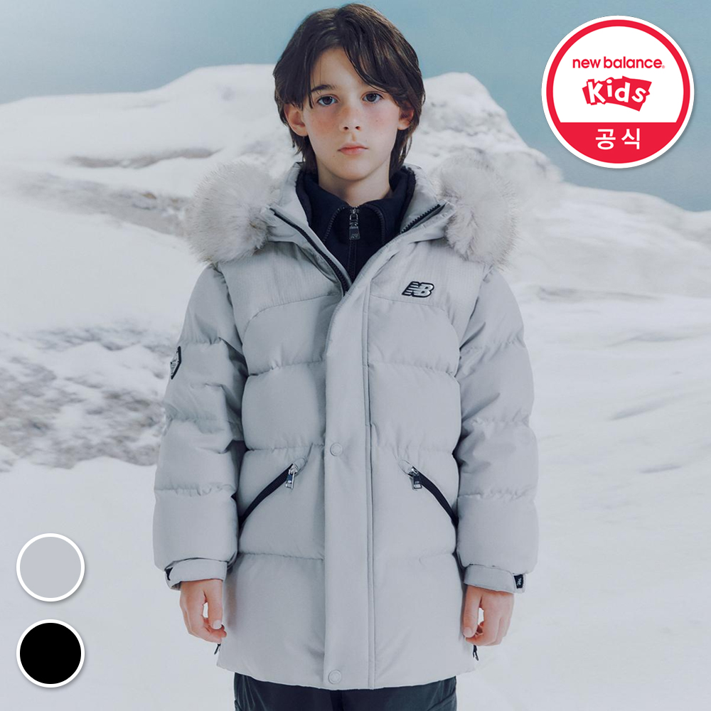 뉴발란스키즈 뉴발란스키즈 ESSENTIAL 립스탑 배색 미디다운 구스 NK9PE4111U