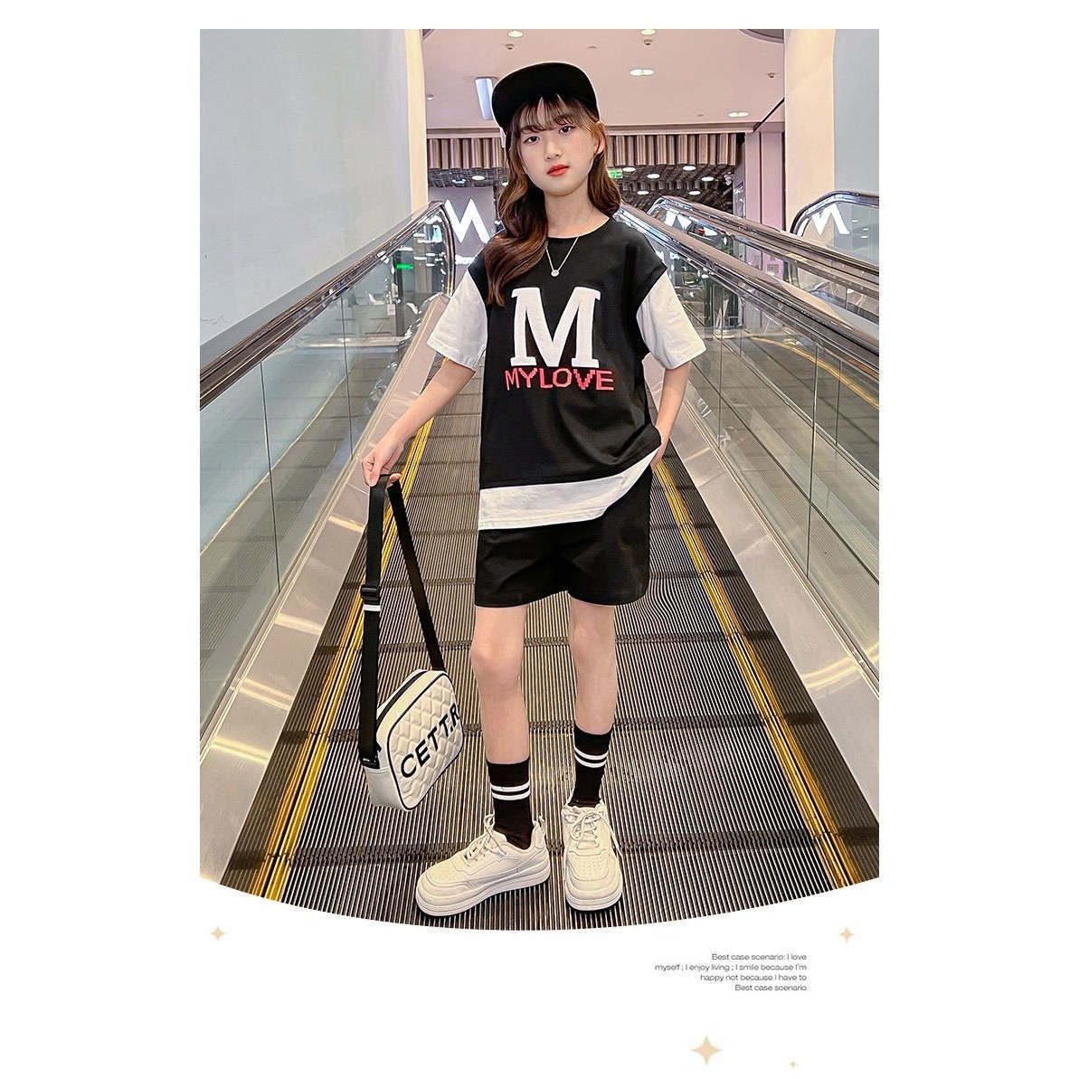 쭈니샵 mylove반바지 상하세트 유아 아동 주니어 150
