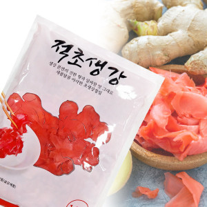 제이케이푸드 Y 적초생강 1 3kg 슬라이스 생강절임 적생강