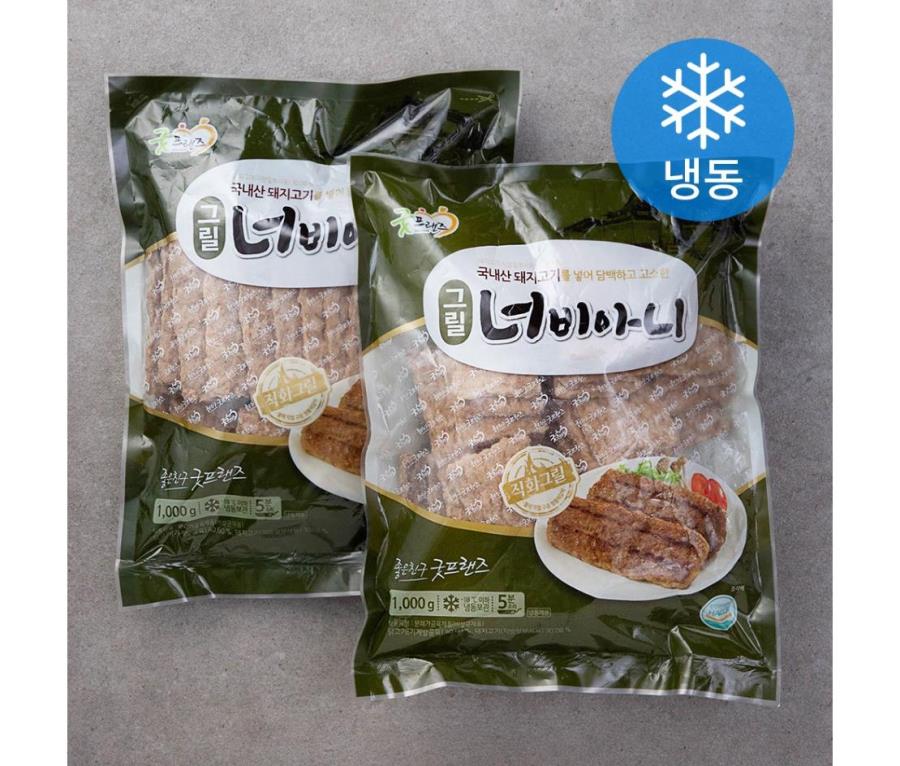 굿프랜즈 그릴 너비아니 냉동 1kg 2개 one option