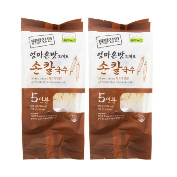 칠갑농산 칠갑농산 칠갑농산 칠갑농산 면발장인 엄마손맛 그대로 손칼국수 800gX10개 1박스