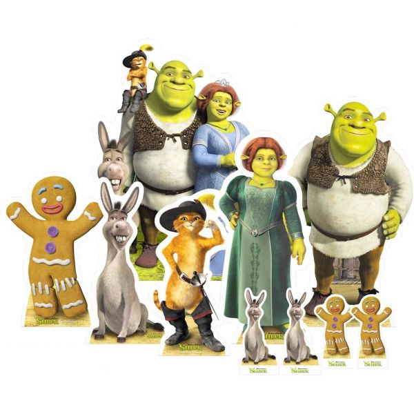 스타 컷아웃 주식회사 드림웍스 유니버설 슈렉 파티 장식 테이블 탑 팩 멀티 컬러 Shrek TT004