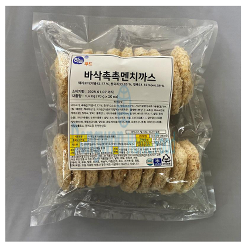 하늘푸드 하늘푸드 바삭촉촉멘치까스 2개 1 4kg