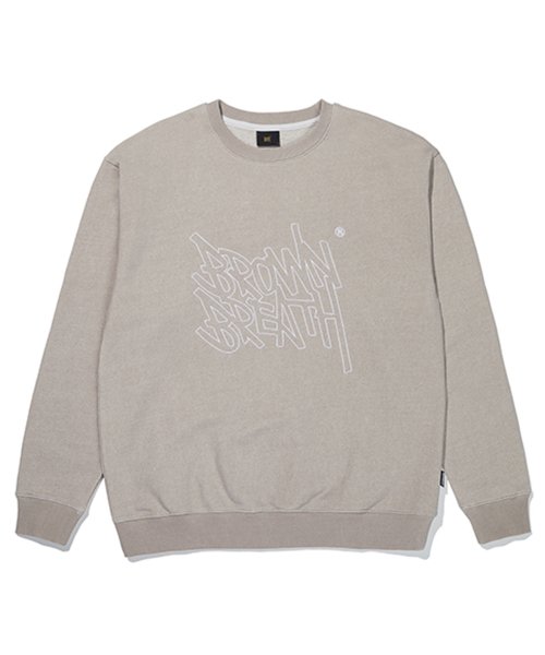 브라운브레스 브라운브레스 TAG STITCH CREWNECK - BISMMT004BE
