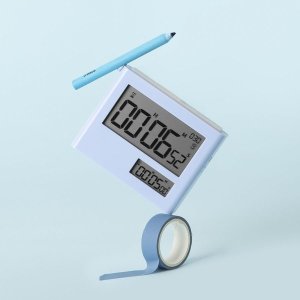 라이프썸 듀얼 디지털 뽀모도로 스톱워치 베이비블루 LFSHA28