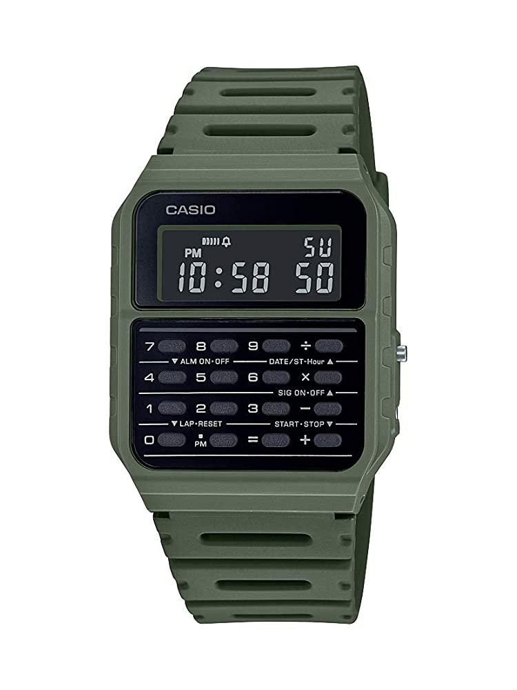 카시오 카시오 Casio 빈티지 데이터 뱅크 계산기 시계 Green CA53W1