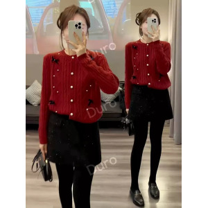 동상이몽 373회 김나현 스타일 니트 가디건 프릴 리본 캐주얼 자수 포인트