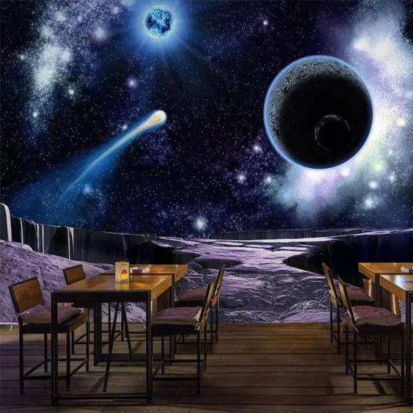 3d 우주별 배경화면 드림 스페이스 테마 바 벽화 침실 노래방 PC방 천장 천장 벽지