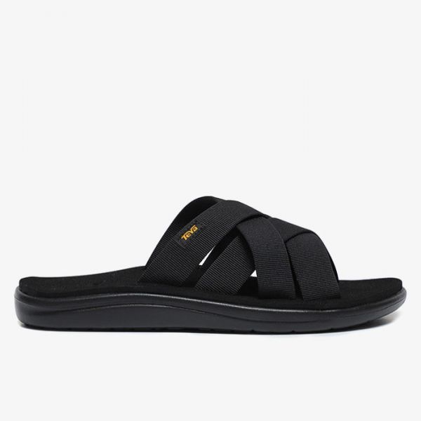 테바 테바 테바-Teva 쿠션이 푹신한 남성 슬리퍼 보야 슬라이드 STVM2019272-BLK