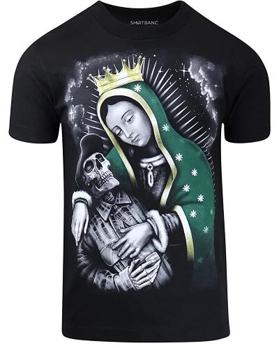 ShirtBANC Virgen Maria Latino Culture 남성용 셔츠 Amor De Madre 티셔츠 아모르 마드레