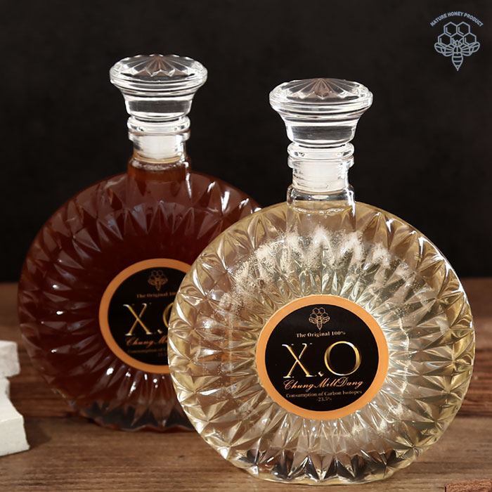 청밀당 허니 위스키 선물세트 허니xo 국내산 자연 벌 꿀 100 아카시아 꿀 750g