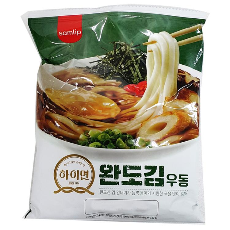 에스피씨삼립 하이면완도김우동 229G 삼립-10개 229g 10개