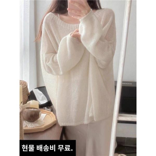 현물IF 산소미인 잔앙고라니트블라우스 런닝투피스 나시이너탑녀
