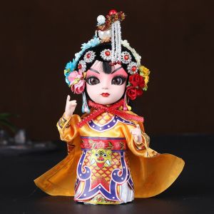 중국인형 경극 작은 피규어 장식 장식품 황동 전통 실사 소품 행운의 연지 선물 조각상 28 후궁 유