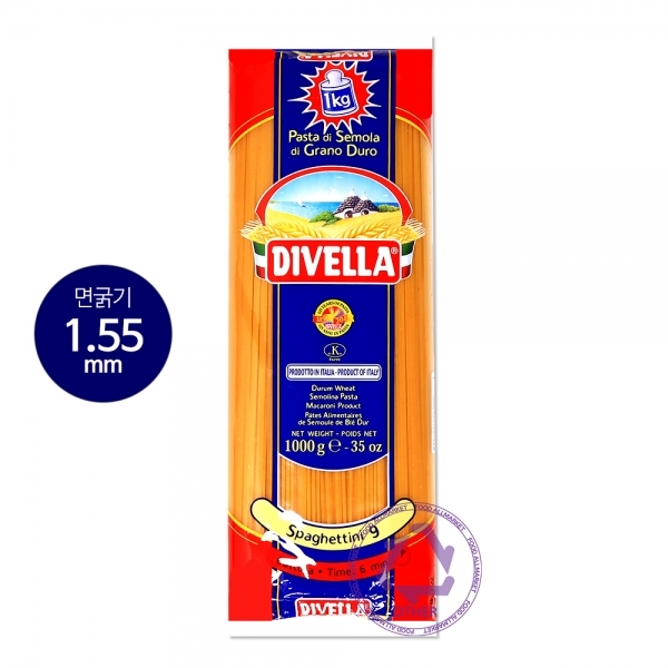 디벨라 푸드올마켓 디벨라 9호 스파게티니 1kg 1개