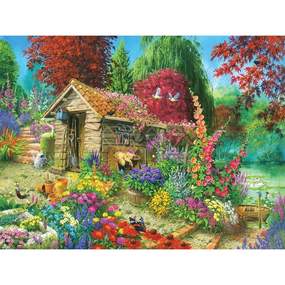 컬러 벨벳 캔버스 송진 페인팅 키트 조경 농장 등대 모자이크 자 7 12 1개 G 120C Resin 80x110