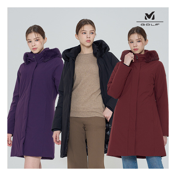 밀레골프 24FW 덕다운 패딩 여성 3컬러 6LAYER