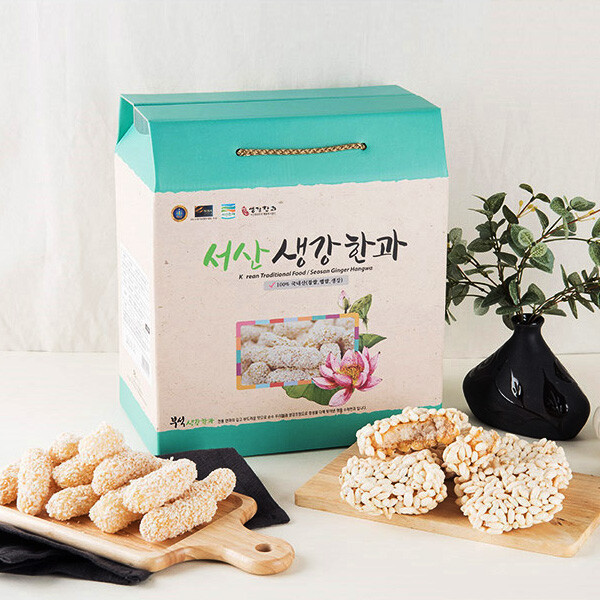 서산생강한과 500g 250g유과1봉 250g산자 1봉 부석생강한과