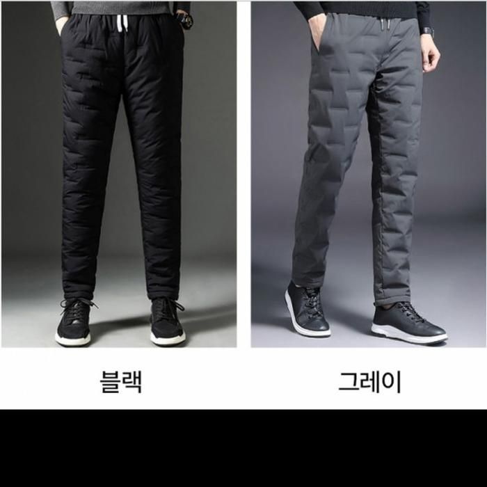 팬츠 겨울패딩바지 등산 방한 기모바지 남성 3eHpV