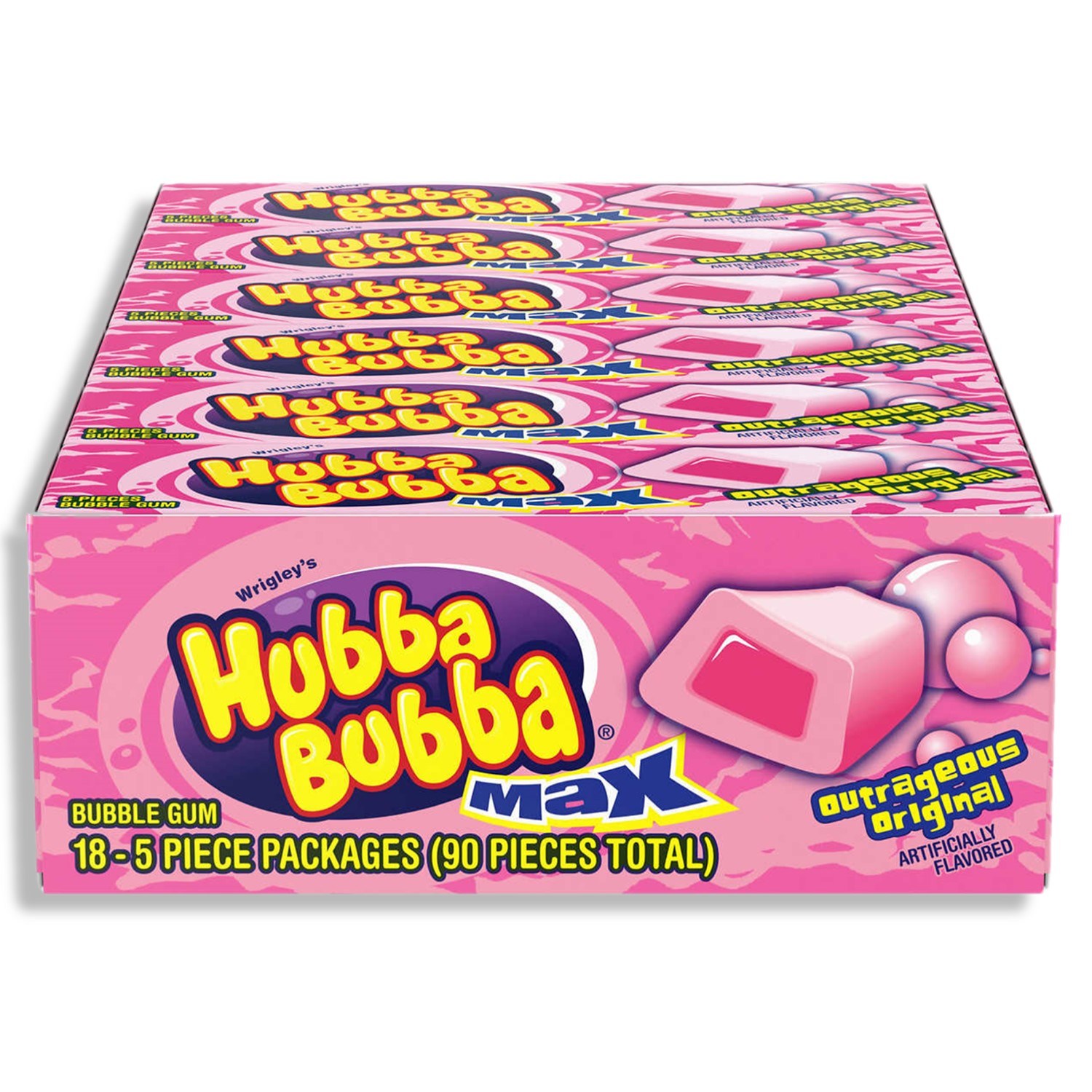Hubba Bubba 후바부바 맥스 풍선껌 버블껌 5개입 18팩 1박스
