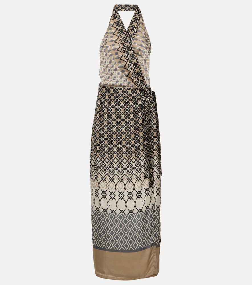 브루넬로쿠치넬리 브루넬로쿠치넬리 NB04 브루넬로 쿠치넬리 여성 원피스 Printed halterneck silk maxi dress P00931534