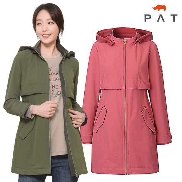 PAT PAT여성 캐쥬얼 야상형 롱점퍼 1H21374