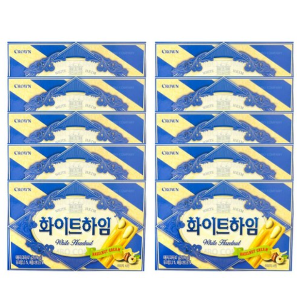 크라운제과 크라운 화이트하임 크라운화이트하임 10개 크라운과자 470g 1개