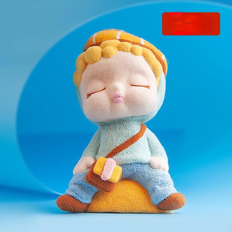 DIY 울 펠트 펑크 조이 재료 가방 수제 펑크 자수 바늘 페팅 키트 성인용 장식 공예 키트