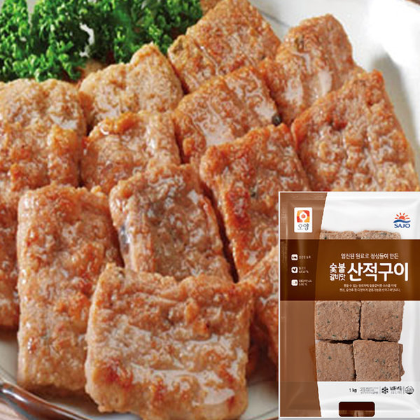 사조 숯불구이 맛 산적구이1kgx3봉 간식 안주 반찬 사조 참프레 하림