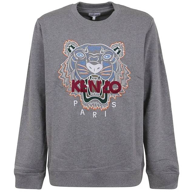 겐조 타이거 자수 크루넥 스웨트셔츠 FC65SW1234XL95DOVEGREY
