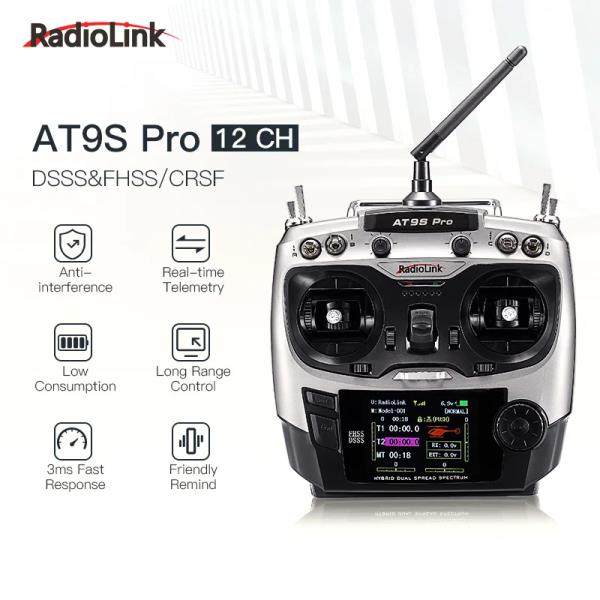 라디오링크 RC FPV 레이싱 드론용 송신기 R9DS RX 2 4G 리시버 AT9S 프로 TX 10 12CH
