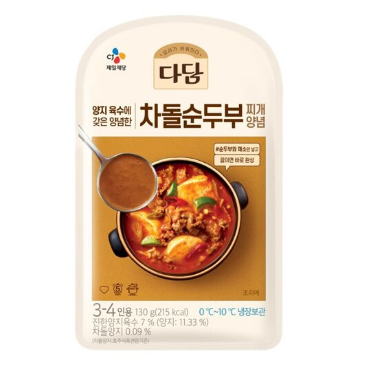 CJ CJ CJ 다담 차돌순두부찌개양념130g 9개 130g