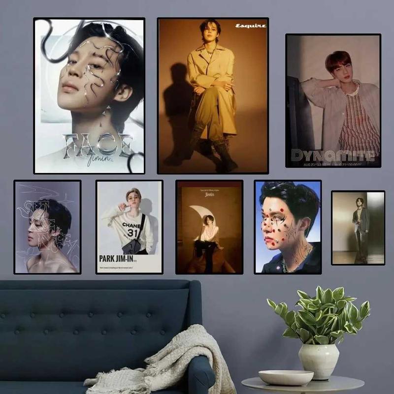 인테리어창문 공원 지민 KPOP 캔버스 아트 포스터 액자 없는 크래프트 클럽 바