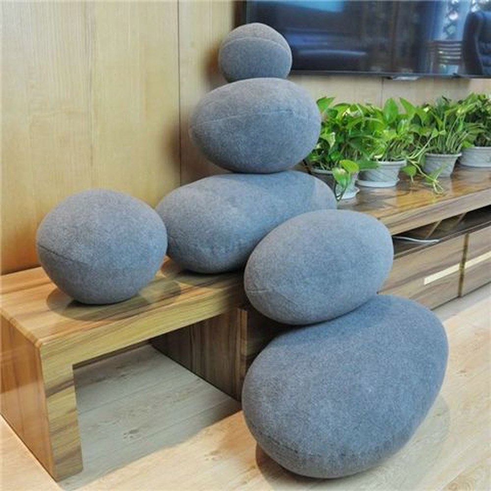 돌멩이쇼파 조약돌 돌모양쿠션 인테리어 소파