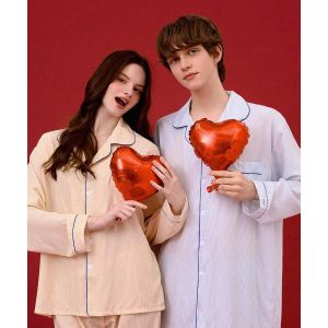 도씨 DOSSY 실크핏 클린 긴팔 커플 잠옷 세트 5001609624 426040