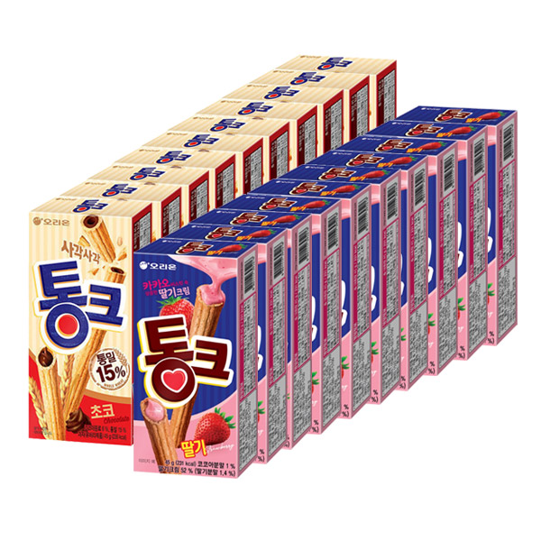 오리온 통크 초코 45g 통크 딸기 45gx각10개 총20개