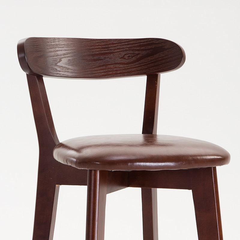 아일랜드 북유럽풍 바텐의자 홈바의자 빠의자 돼지코드 브라운인조가죽-61cm 1개