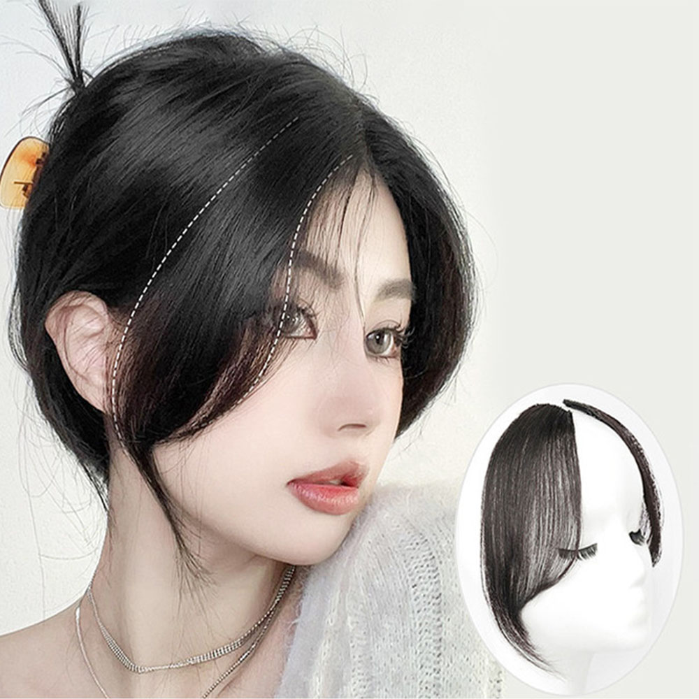 제이와이홀딩스 앞머리 사이드 볼륨 헤어 부분 가발 양쪽2P 1개 다크브라운