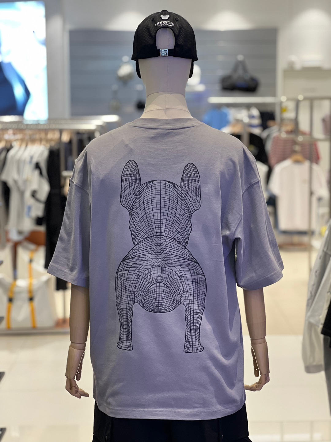 라이프워크 라이프워크 남여공용 빅라독 로고 반팔 티셔츠 DEEP LW235TS990 LW245TS990 44