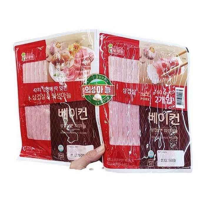 롯데푸드 의성마늘 베이컨 160G X 2입 x 1개 83469