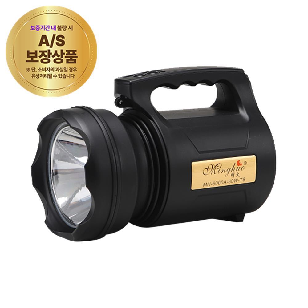 작업등 랜턴 LED 손전등 30W 충전식 서치라이트 크리칩 레저 야외