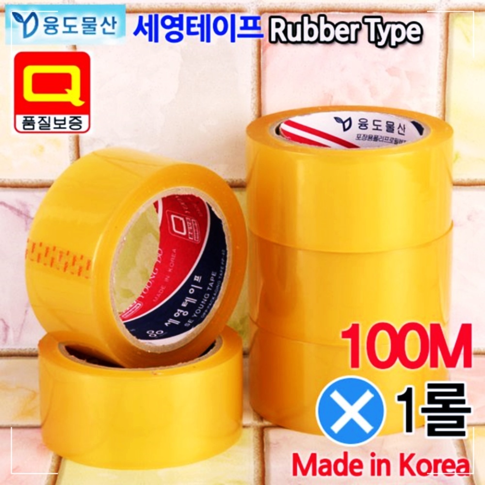 융도물산 겨울용국내산 사계절 세영박스테이프투명색100m30롤 11WB92759