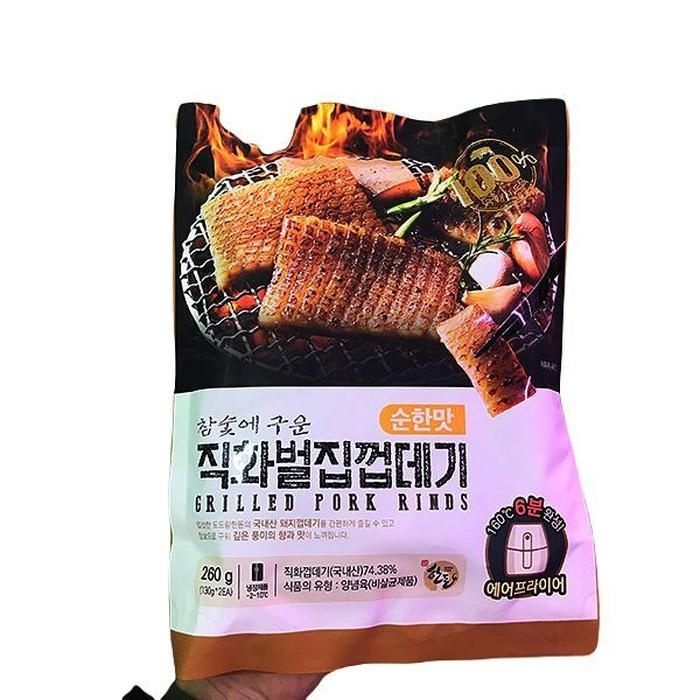 도드람푸드 도드람 도드람 도드람 참숯에 구운 직화 벌집 껍데기 순한맛 260g 2개입