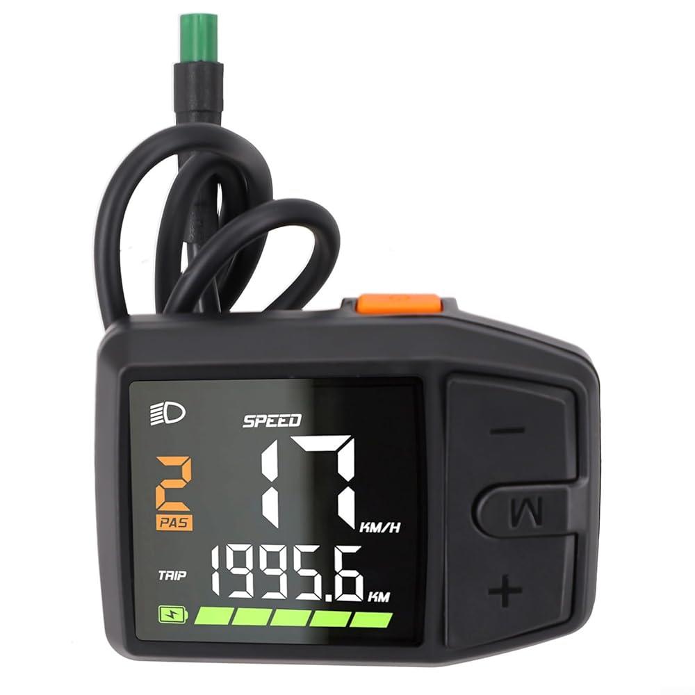 LCD Display F Electric Bike Ebike Mot Mountain 48V 2 Mtb Speedometer Cycling Odometer Turn Seatpost